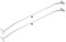 BITUXX 2er Set Anhänger Planenbügel Alu für Flachplanen PKW Anhänger Verstellbar 100-145 cm