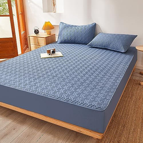 JIANINGHOME Spannbettlaken 135x200,Weiches Spannbetttuch, Extra Tief, FüR Einzel, Doppel, Kingsize Und Super-Kingsize-Betten, Waschbarer Matratzenschutz