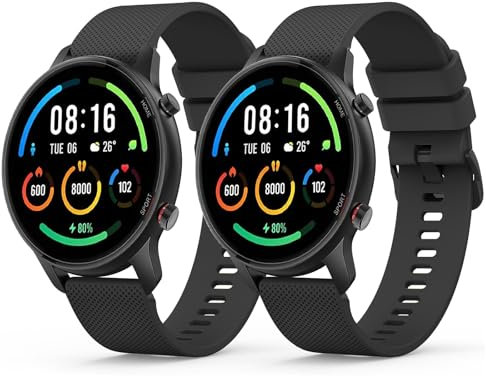 Vancle Correa de reloj de 22 mm para Xiaomi Mi Watch, silicona suave correas de repuesto para Xiaomi Watch S1/S1 Active/Color Sport