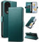 Yunubeyii Funda para Honor 90 5G - [RFID Bloqueador] Carcasa de Cuero PU, Magnético Libro Tipo Flip Capa,Soporte Plegable con Tarjetero,Verde