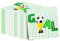 Hegbolke Fußball-Servietten, 100 Stück, weiß, 33 x 33 cm, 3-lagig, Fußball-Party-Dekorationen, Tuch