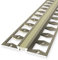 Fugenprofil 4.5 x 48 x 2500 mm Dehnungsfugenprofil Fliesenprofil Aluminium eloxiert Geschlossen Gestanzt Sandfarbig