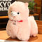 Plüschtier Stofftier Alpaka Puppe Wurfkissen Plüschtier Plüschkissen Spielzeug Schmusetier Geschenk, für Kinder Mädchen Jungen (25 cm,Rosa)