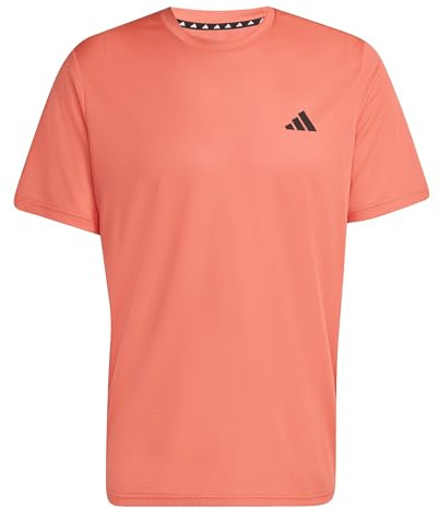 adidas Men's Train Essentials Training Tee, Easy Coral/Black, S