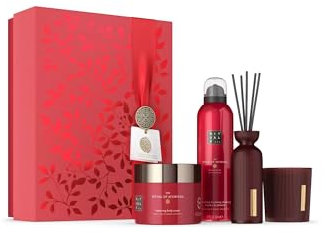 RITUALS Geschenkset Das Ritual des Ayurveda, Large | Geschenkbox mit Körperpflegeprodukten mit indischem Rosen- und Süßmandelöl | Ausgleichender Duft