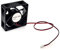 JZK Ventilador de refrigeración pequeño de 70 x 70 x 25 mm CC 12 V 70 mm con 2 cables de pin, 4500 rpm, 0,.23 A, 7025 sin escobillas DC ventilador con doble rodamiento de bolas de 7 cm, ventilador de