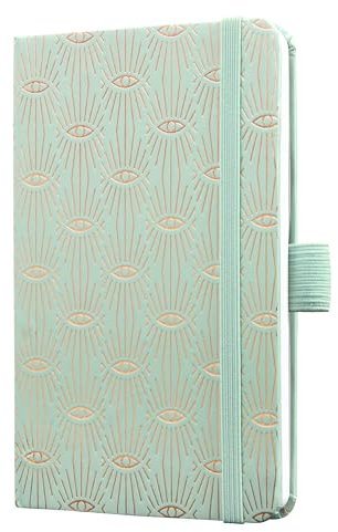 SIGEL J6356 Wochenkalender 2026 ca. A6, hellblau, Hardcover, Gummiband, Stiftschlaufe, Einstecktasche, 174 Seiten, vegan, aus nachhaltigem Papier, Terminplaner Taschenkalender Jolie