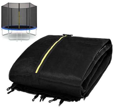 ARSBORUI Trampolin Sicherheitsnetz Ø 183 244 305 cm Ersatznetz Tampolin Netz mit Reißverschluss und Schnallen, Schutznetz für Gartentrampolin, Trampolin Zubehör, für 6/8 Stangen (183 cm (6 Stangen))