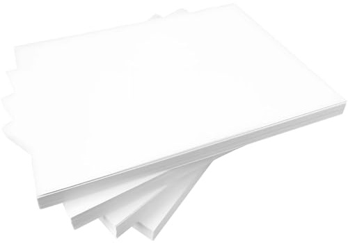 Hawksbill A5 weißer Karton, 160 g/m², 100 Blatt, glatter Karton zum Bedrucken, Basteln, Einladungen und Kunstprojekte