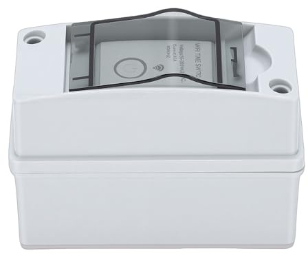 Jiawu Interruttore Orario WIFI, Interruttore Orario WIFI Digitale Programmabile 2.4G Bluetooth Telecomando Intelligente, per Casa Intelligente con Accessori per l'installazione della Scatola per