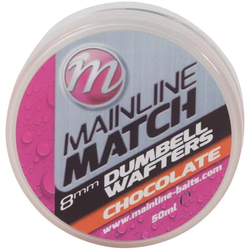 Mainline Match Dumbell Wafters 8mm 50ml Orange Chocolate M3105 Matchangeln Wafter Hakenköder Hookbaits