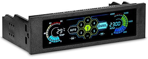 TuToy STW 5,25 Zoll LCD Frontplatte CPU Lüfter Geschwindigkeit Controller Temperatur Monitor Für Desktop Pc