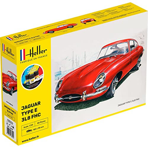 Heller Maquette, 56709, jaguar type e 3l8 fhc,1/24