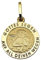 Schutzengel Anhänger Gottes Segen teilmatt 585 Gold Gelbgold Unisex Qualität