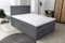 Best For Home Boxspringbett S Deluxe mit 7 Zonen Taschenfedermatratze 4 Größen 10 Farben (160x200, Grau)