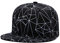 Quanhaigou Herren New Snapback Flatbrim Cap, kühles hip hop-Hut justierbare baseballmützen einheitsgröße schwarz-Weiss