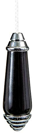 Traditional Black Ceramic Porcelain Bathroom Light Switch Pull Cord