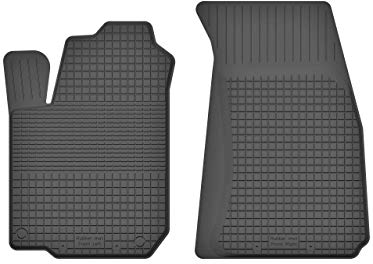 2 Stück Gummifußmatten Vorne kompatibel mit Renault CLIO III IV (Bj. 2005-2019) ideal angepasst