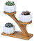 Clevoers Blumenregal Blumenständer Pflanzentreppe für Indoor, Blumenhocker Pflanzen Blumen Deko Treppe, Balkon Wohzimmer Outdoor Garten Dekor Pflanzenregal Holz 9.3 x 20 x 16.5 cm
