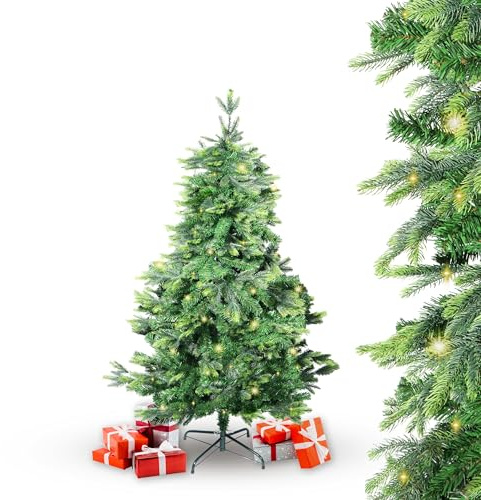 Gartenpirat Künstlicher Weihnachtsbaum BonTree Tanne 150 cm mit Beleuchtung 150 LED warmweiß Christbaum künstlich