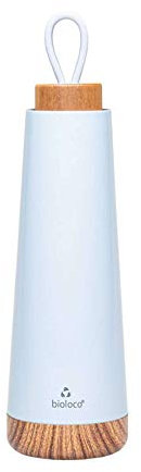 Chic Mic Unisex – Erwachsene Bioloco Loop Isolierflasche, Himmelblau, 7.5 cm x 7.5 cm x 28 cm