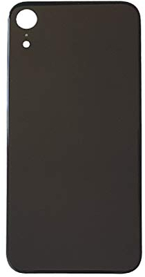 Smartex® Backcover Glas kompatibel mit iPhone XR | Glas Rückseite Ersatz (Schwarz)