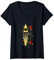 Damen Kajak-Geschenk-Paddel-Kajak T-Shirt mit V-Ausschnitt