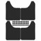 4x Universal Car Mud Flaps Splash Guards Fender Black Compatible with Hatchback Estate Saloon SUV Cabriolet MPV Pickup Van 390mm * 298mm