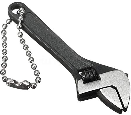 Mini Adjustable Spanner, 2.5 Small Steel Spanner Jaw Wrench HATOOLHA® Hand Wrench Tools for Industry and Auto Repair (Black)