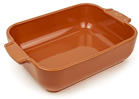 Peugeot - Appolia Rectangular Oven Dish - Ceramic Baking Dish with Handles - Terracotta, 25cm