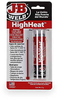J-B Weld 8297SPA - Barretta Bicomponente - Alte temperature - Metallo - Mastice - Resina - Epossidica - Tubi di Scarico - Macchinari - Motore - Riparazioni - Fino a 232°C - 57gr