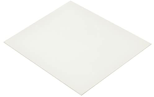 sourcing map Hoja de plástico ABS blanco de 250 x 200 x 1 mm para modelo de construcción, manualidades, panel, paquete de 4