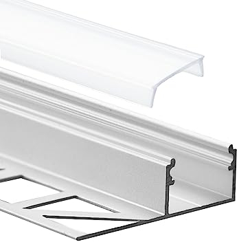 GX-FP2 LED Alu Fliesenprofil 10mm silber 2m opal