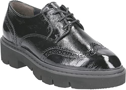Paul Green Scarpe stringate da donna 2975-002 vernice / pennello nero, Nero , 38.5 EU
