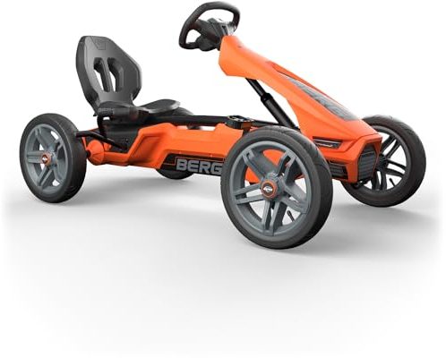 BERG Rally Gokart | Tretfahrzeug Kinderspielzeug geeignet für Kinder im Alter von 4-12 Jahren (Orange, Basic)