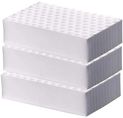CleverSpa 8060 Pack of 3 Universal Heavy Duty Hot Tub Cleaning Sponge No Chemical/Detergent Required Instantly Removes Grime or Dirt, 25x11x3cm(White)