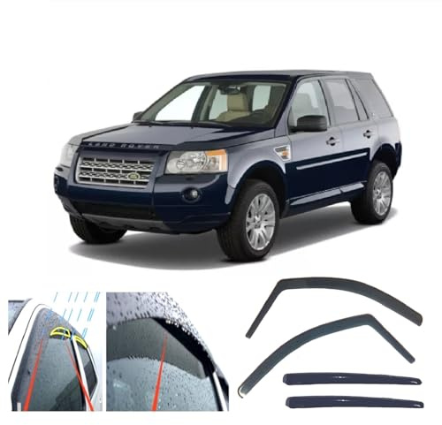 AC WOW 4x Rain Wind Deflectors for Land Rover Freelander 2 (L359) 2006 2007 2008 2009 2010 2011 2012 2013 2014 2015