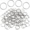 100 Stück Binderinge Silber Offnen Biegeringe 12mm Jump Rings Metall Offene Ringe Spaltringe Set Schmuck Reparatur Kit Ringverbinder für Schlüsselanhänger Reparatur