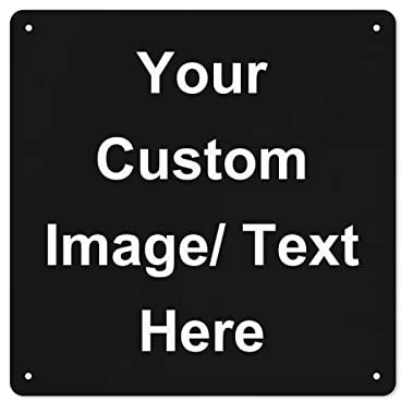 Letrero de metal personalizado Letrero de chapa personalizado Decoración de boda personalizada Imagen de texto personalizado Aviso de advertencia de peligro para puerta Pub Cafetería Decoración de par