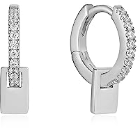 Ania Haie Damen-Creolen 925er Silber Zirkonia One Size, Silber 32021630