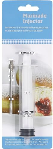 AMK® Marinade Injector Meat Syringe Steak Chicken Turkey BBQ Doughnut Tool Flavour Cupcake Jam Custard Filler, 369013