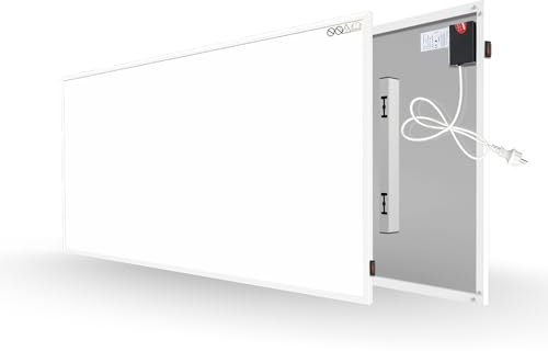 Byecold Infrarotheizung 700 Watt, Infrarot Wandheizung, Elektroheizung, Heizplatte Heizkörper Heizpaneel Elektrisch, Überhitzungsschutz Energiesparend