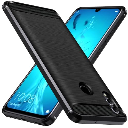 ivoler Silikon Hülle für Huawei P Smart 2019 / Honor 10 Lite, [Militärischer Schutz] Stoßfest Handyhülle, Dünne Weiche Flexible TPU Kratzfest Schutzhülle Anti-Fingerabdruck Case Cover, Schwarz