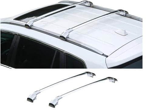 Relingträger Dachträger 2 Stücke Für VW Für Tiguan 2018 2019 2020 2021 2022 2023 Dachreling Rack Kreuzstangen Querstangen Dachreling Träger