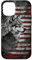 Hülle für iPhone 15 Wolf US-Flagge