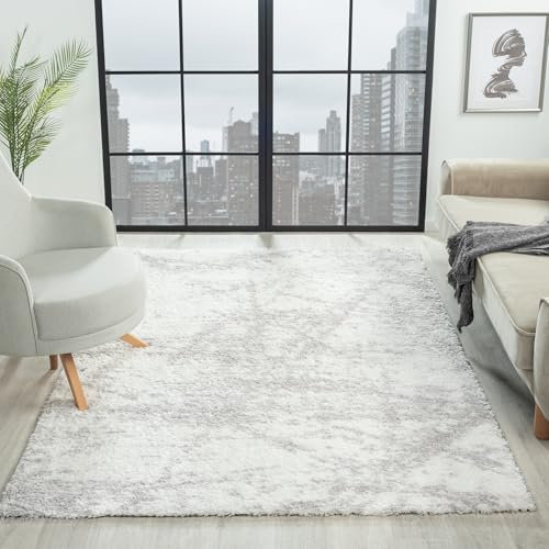 VIMODA Hochflor Langflor Teppich Modern Wohnzimmer Schlafzimmer Ultra Weich Muster, Farbe:Patch-2, Maße:120x170 cm