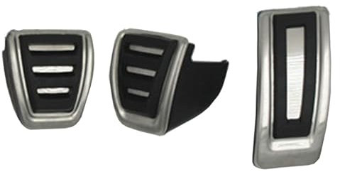 Auto Pedale Abdeckungen Für VW Für Golf 7 Für GTI Für Passat B8 Für Polo Für Sitz Für Leon Auto Kraftstoff Bremse Tot Pedal Abdeckung Set Kupplung Pedal Abdeckung Bremse Pedalkappen(MT)