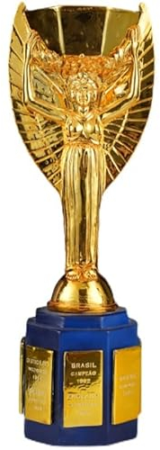 Housunzi Replica del Trofeo Jules Rimet Trofei della Coppa dei Campioni del Mondo Souvenir Calcio Oggetti Collezione per Tifosi Ornamenti Esposizione A Tema per Ufficio Casa Bar Regali Calcio
