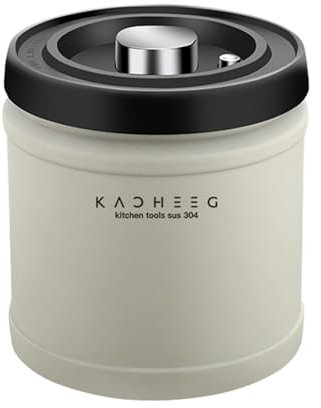 Pot à café scellé – Boîte de stockage de café sous vide, Gator de stockage en acier inoxydable | Boîte de stockage de café hermétique avec pompe à vide, récipient de stockage de cuisine pour grains de
