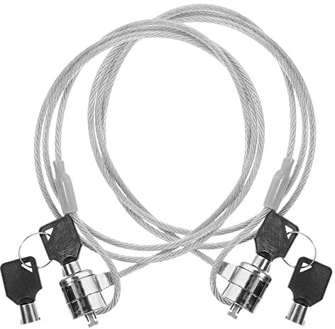 WATIIFUFU 2sets Cavo Di Sicurezza Antifurto Per Laptop Blocco Chiave Compatibile Con Laptop e Desktop Design Leggero e Resistente Facile Da Usare Materiale Robusto e Anti-cut